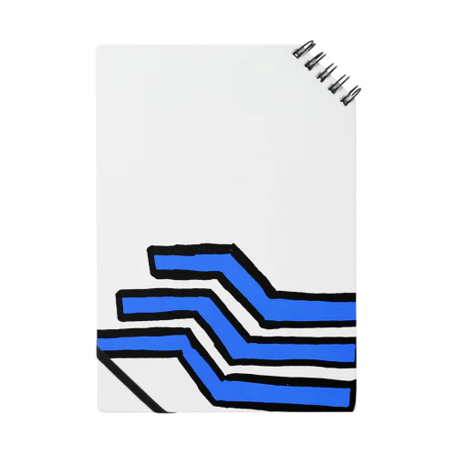 Blue Three Line Notebook