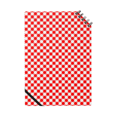 Square Polka Dot Red(スクウェア・ポルカドット　レッド) ノート