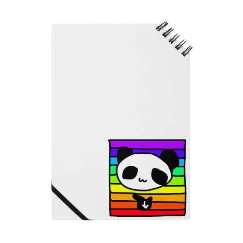 手話「好き」パンダ Notebook