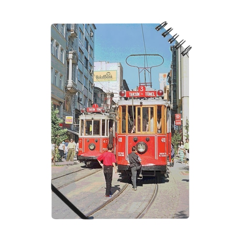 CG絵画：イスタンブールの路面電車　CG art: Tram at Istanbul Notebook