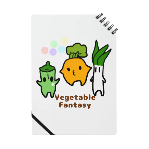 Vegetable Fantasy ｰニンジン・オクラ・ネギｰ Notebook