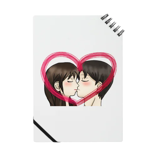 Kiss with heart♥ Notebook