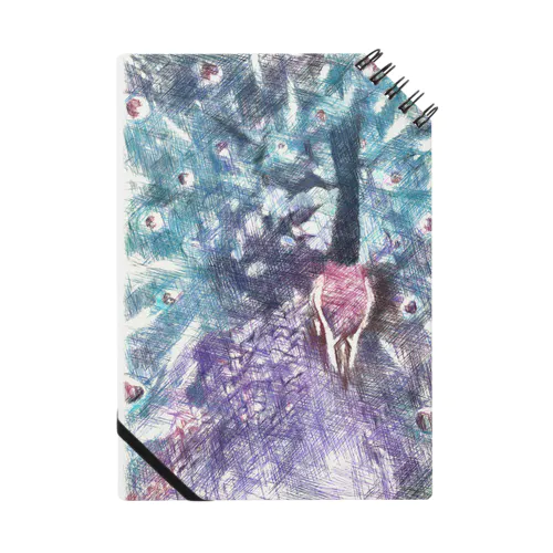 Male peacock Notebook