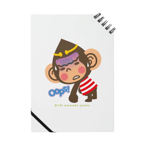 ドングリ頭のチンパンジー”Oops!” Notebook