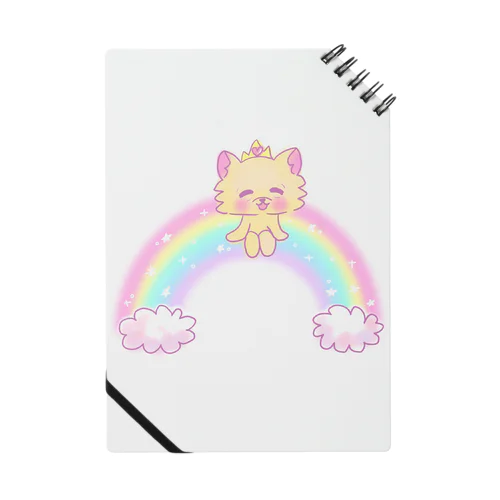 おにぎりチワワ メルヘンチワワ NAMACOLOVE Rainbow 虹 Notebook