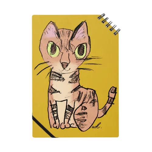 猫のクーちゃん（黄） Notebook