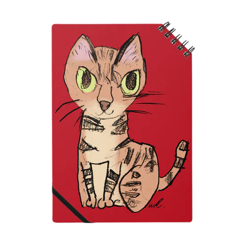 猫のクーちゃん（赤） Notebook