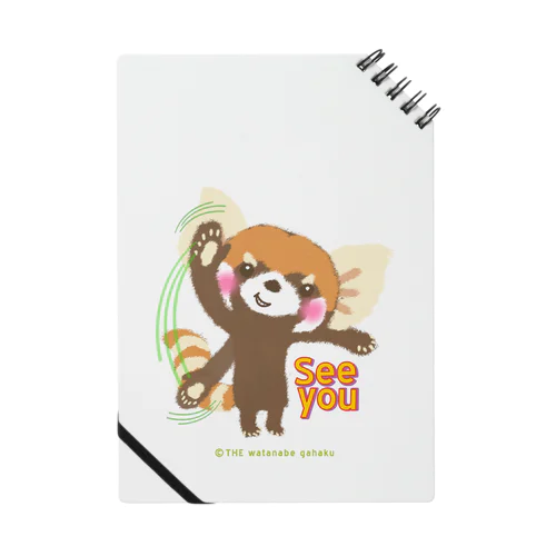 大耳のレッサーパンダ "See You" Notebook