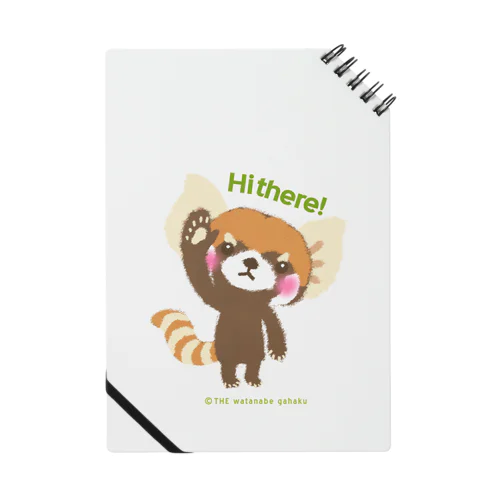 大耳のレッサーパンダ "Hi there!" Notebook