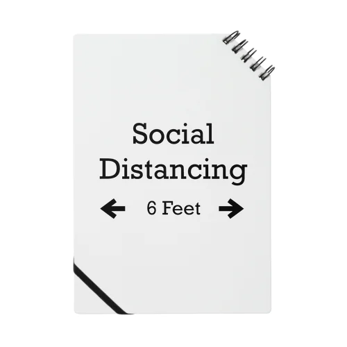 Social Distancing 6 Feet Notebook