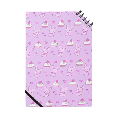 うさぎとイチゴのショートケーキ Notebook