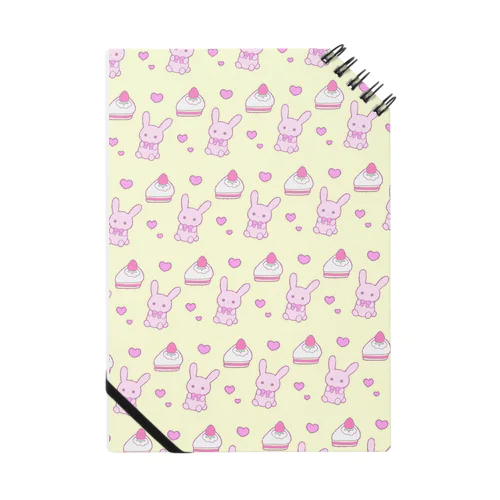 うさぎとイチゴのショートケーキ Notebook