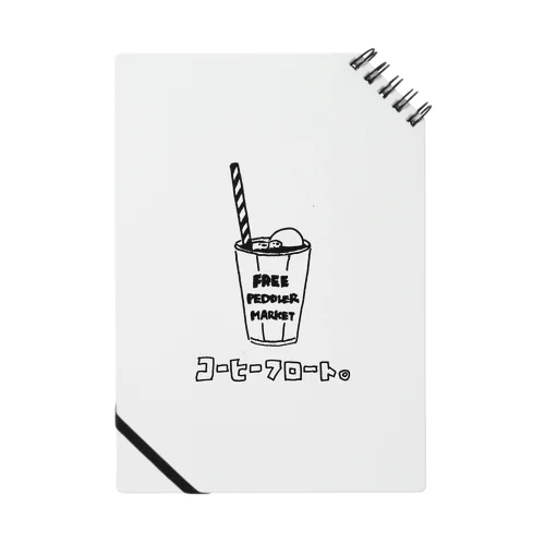 コーヒーフロート。Tシャツ Notebook