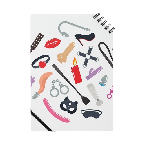 BDSM Icons (Color 01) Notebook