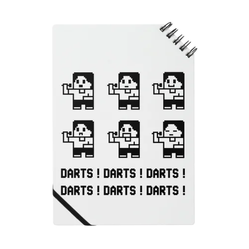 DARTS！DARTS！DARTS！ドット黒 Notebook