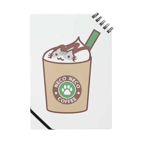 コーヒーフラペチーノさばしろ猫 ノート