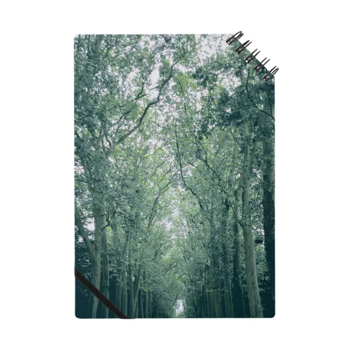フランスの 或るお城への 並木道 Notebook