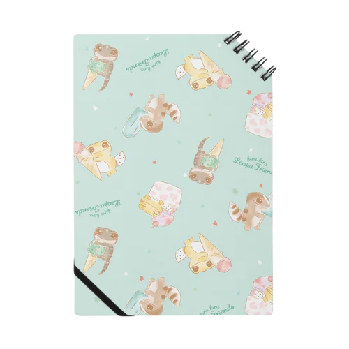 Happy ice cream きらきらレオパふれんず kirakira leopa Notebook