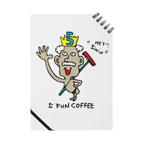 5 FUN COFFEE GOD Notebook
