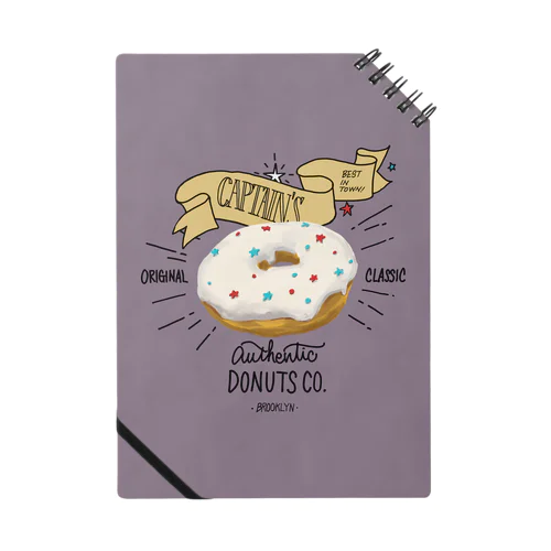 CAPTAIN'S DONUTS (濃色） Notebook