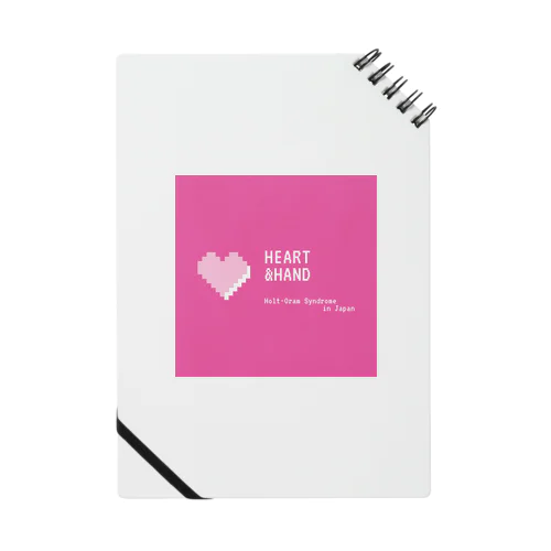 Heart & Hand ピンク Notebook