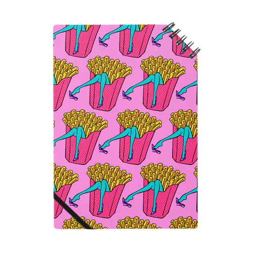 誘惑のフライドポテト🍟　ピンクAO / FRENCH FRIES GULTY PLEASURE Notebook