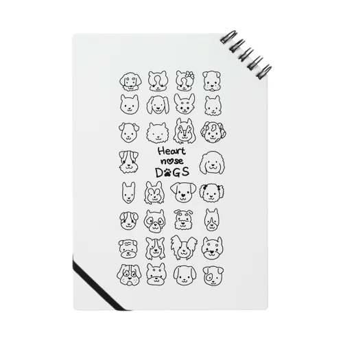 Heart nose DOGS（縦長） Notebook