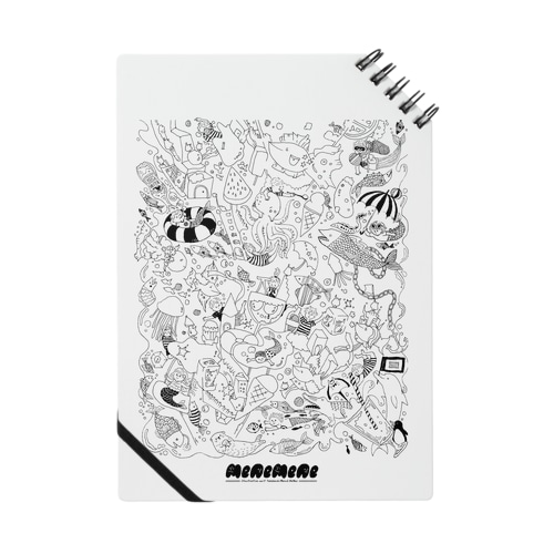  AQUARIUM CIRCUS -black line- Notebook