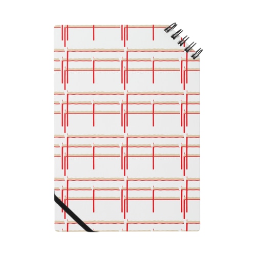 赤鉛筆ボーダー Notebook
