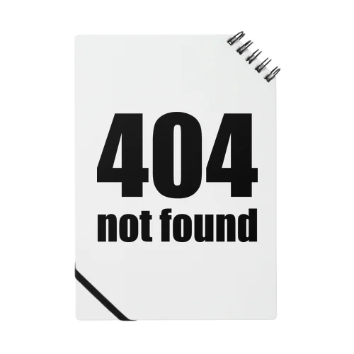404 not found（黒） ノート