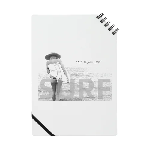 Love Peace Surf Notebook