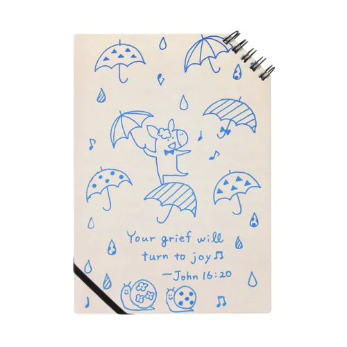 Donkey in the Rain Notebook