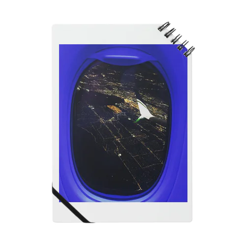飛行機の中から見えるニューヨーク ノート