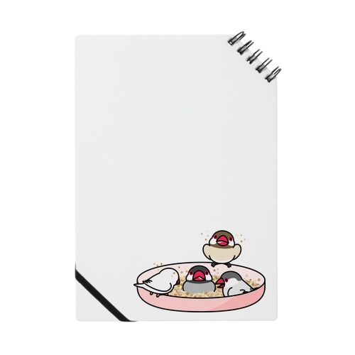 いつでもなかよし文鳥【まめるりはことり】 Notebook