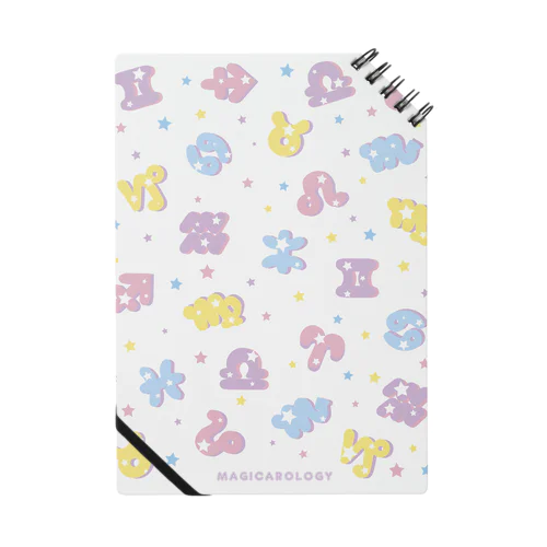 ポップ！星座記号　カラフル Notebook