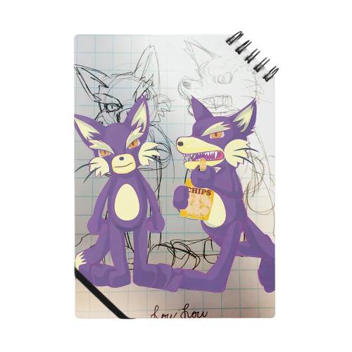 LoupLoup:ルールー　紫の狼 ノート