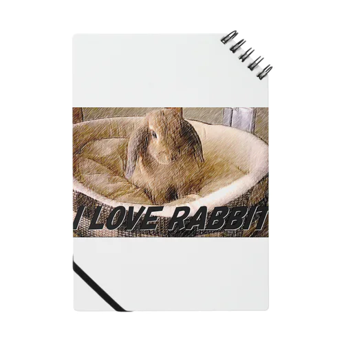 I LOVE RABBIT ノート