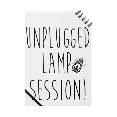 Unplugged Lamp Session type logo Notebook