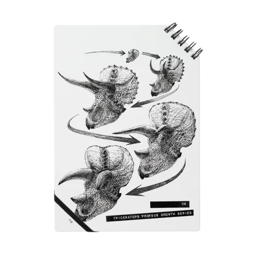 Triceratops prorsus growth series Notebook