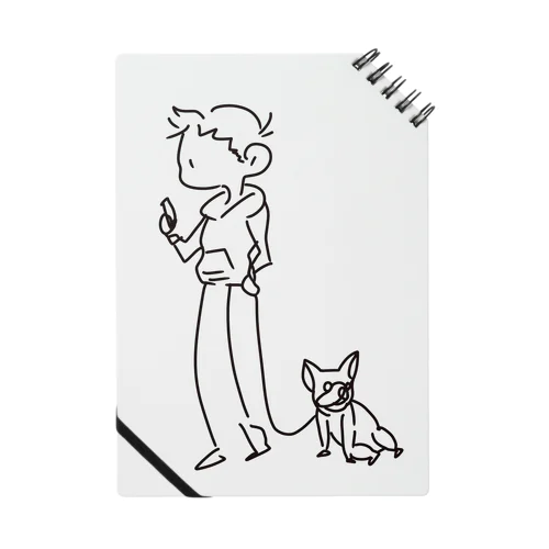 Dog-walking細 Notebook