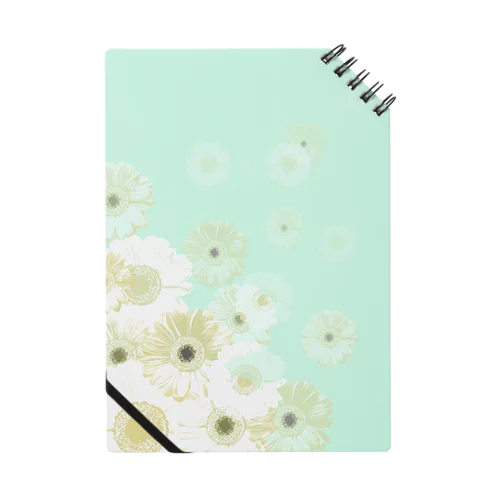 Flower アディクション　グリーン Notebook