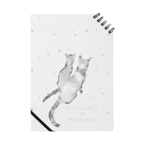 こはるとはる虎寄り添い　猫　ねこ　ネコ Notebook