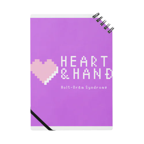 Heart & Hand のパープルオリジナルアイテム ノート