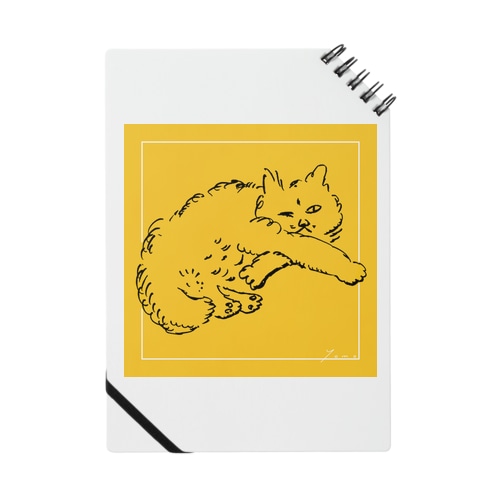 手をクロスする猫ちゃん Notebook