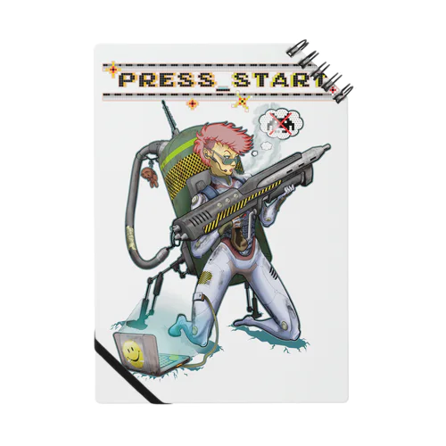 “PRESS START” 2-#1 Notebook