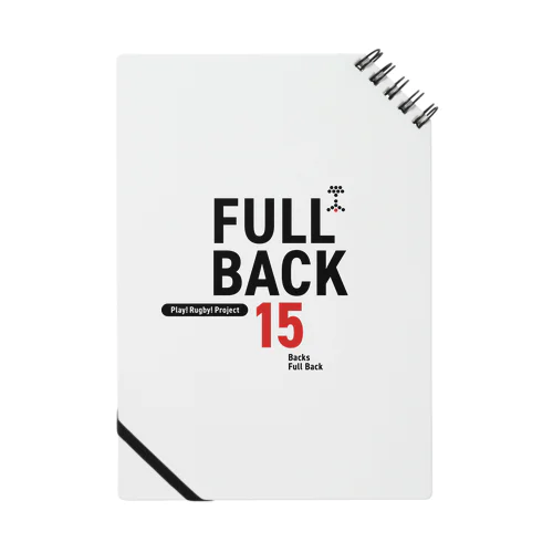 Play! Rugby! Position 15 FULLBACK Notebook