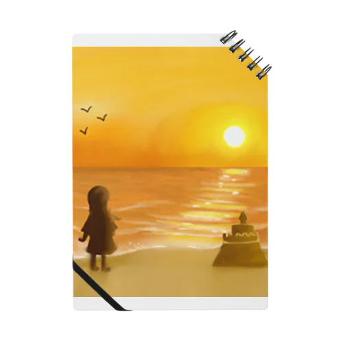海に沈む夕陽【風景】 Notebook