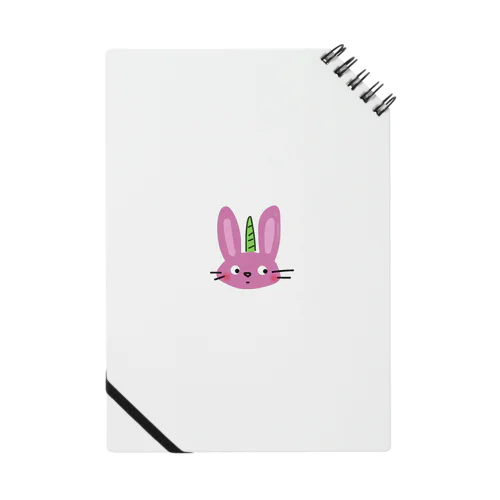 ふゆぷりんオリジナルグッズ(① うさぎにつの) Notebook