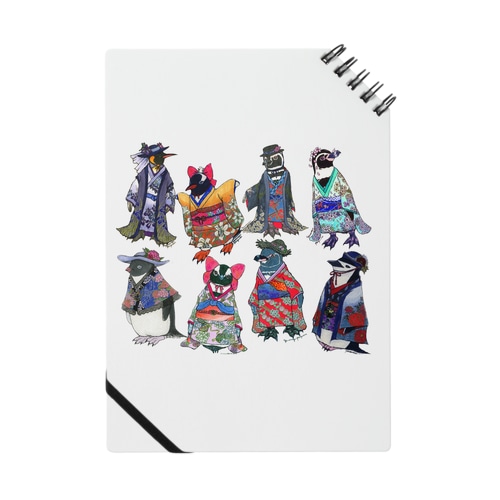 Kimono Penguins Notebook