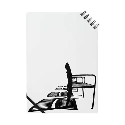 シルエットな椅子と影 Notebook